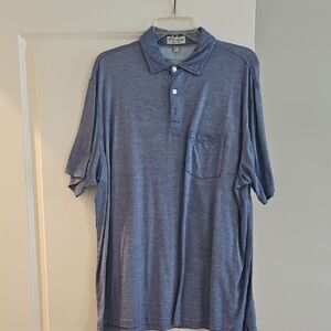 Peter Millar, Weathered Blue Polo Shirt, XL
